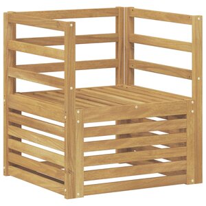 vidaXL Canapé d’extérieur Bois d'Acacia Massif Blanc