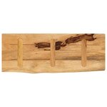 vidaXL Dessus de table 90x20x3 8 cm bord vif bois massif manguier brut