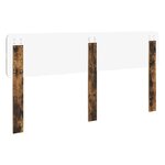 vidaXL Tête de lit Chêne fumé 200 cm Bois d'ingénierie