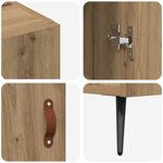 vidaXL Buffet Marron 90 x 34 x 80 cm Bois d'ingénierie