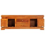 vidaXL Meuble TV 119x30x40 cm Bois d'acacia massif