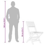 vidaXL Chaises de jardin pliantes lot de 4 47x61x90cm bois massif teck