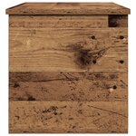 Coffre de rangement vidaXL en bois vieilli 90x35x35 cm en bois reconstitué