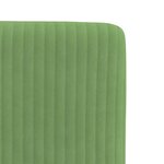vidaXL Chaises à manger lot de 2 Vert clair Velours