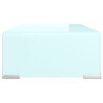 vidaXL Meuble TV/Support pour moniteur 40x25x11 cm verre vert