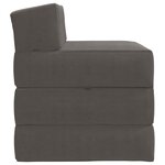 vidaXL Canapé-lit pliable Gris clair 200 x 70 x 15 cm