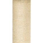 vidaXL Arbre à chat avec griffoirs en sisal Crème 155 cm