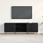 vidaXL Meuble TV Chêne noir 150 x 30 x 50 cm Bois d'ingénierie