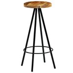 vidaXL Chaises de bar lot de 4 bois de manguier solide