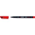 Feutre pour films ohpen universal  permanent  rouge x 10 stabilo