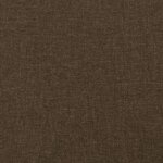 vidaXL Tête de lit avec oreilles Marron foncé 147x16x118/128 cm Tissu