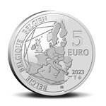 Pièce de monnaie 5 euro Belgique 2023 BU – Spirou et Fantasio (colorisée)