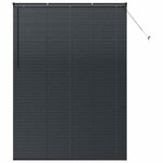vidaXL Store de Fenêtre avec des rideaux Noir Aluminium