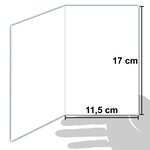 Carte Meilleurs Vœux Bonne Année + Enveloppe 12x17cm