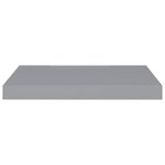 vidaXL Étagère murale flottante gris 50x23x3 8 cm MDF