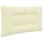 vidaXL Coussin de canapé d'extérieur 2 Pièces Crème Polyester