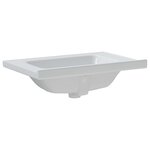 vidaXL Évier salle de bain blanc 71x48x19 5 cm rectangulaire céramique