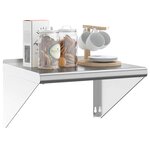 vidaXL Étagère murale 50x45x31 cm argenté acier inoxydable