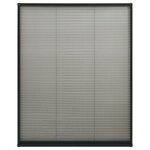 vidaXL Moustiquaire plissée à fenêtre Aluminium Anthracite 100x160 cm