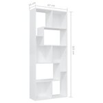 vidaXL Bibliothèque Blanc 67x24x161 cm Bois d'ingénierie
