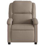 vidaXL Fauteuil inclinable électrique Cappuccino Similicuir