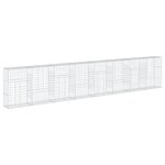 vidaXL Panier gabion avec couvercle 800x50x150 cm fer galvanisé