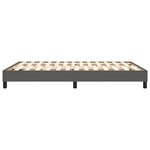 vidaXL Cadre de lit Gris 140x190 cm Similicuir
