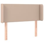 vidaXL Tête de lit à LED Cappuccino 93x16x78/88 cm Similicuir