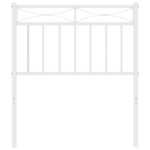 vidaXL Tête de lit métal blanc 75 cm