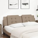 vidaXL Coussin de tête de lit cappuccino 180 cm similicuir