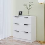 vidaXL Buffet Blanc 60x30x70 cm Bois d'ingénierie