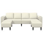 vidaXL Canapé de salon 3 Pièces Crème