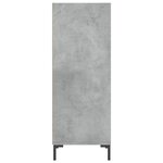 vidaXL Buffet gris béton 34 5x32 5x90 cm bois d'ingénierie