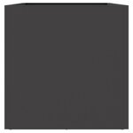 vidaXL Jardinière noir 62x30x29 cm acier laminé à froid