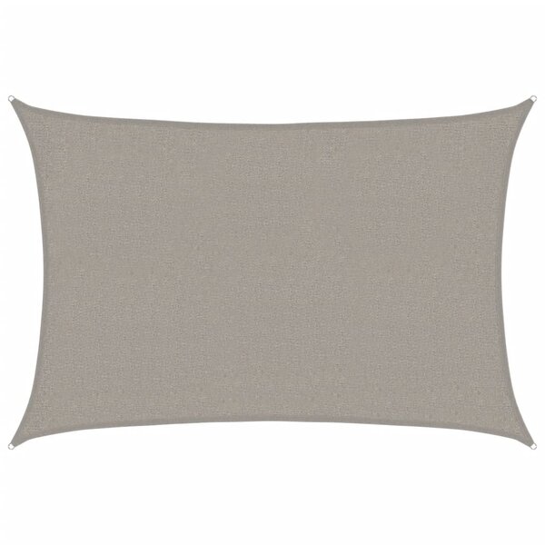 vidaXL Voile d'ombrage 160 g/m² rectangulaire gris clair 2x3 m PEHD
