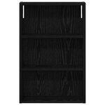 vidaXL Armoire murale de salle de bain Chêne Noir 40 x 10 x 60 5 cm