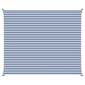 vidaXL Voile d'ombre Bleu et Blanc 6 x 5 m 100 polyester Oxford