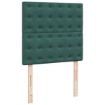 vidaXL Sommier à lattes de lit avec matelas Vert foncé 90x200 cm