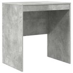 vidaXL Bureau avec rangement 2 Pièces Gris béton 70 x 50 x 76 cm