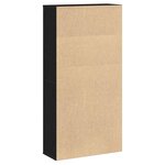vidaXL Bibliothèque chêne noir 60x24x120 cm bois d'ingénierie