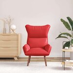 vidaXL fauteuil Rouge 69 x 74 x 93 cm Cuir artificiel