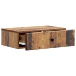 vidaXL Table d'appoint murale Bois ancien 59 x 34 5 x 17 cm