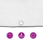 vidaXL Housse de protection plantes avec œillets 3x8 m polyéthylène