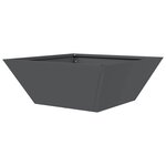 vidaXL Cache-pot de jardin Anthracite 40 x 40 x 15 cm