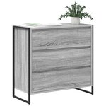 vidaXL Buffet Gris Sonoma 79 x 36 x 75.5 cm Bois d'ingénierie