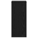 vidaXL Supports de plantes 2 Pièces Chêne noir 30x30x70 cm Bois reconstitué