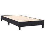 vidaXL Sommier à lattes de lit avec matelas noir 80x220 cm velours