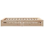vidaXL Cadre de lit sans matelas 135x190 cm bois de pin massif