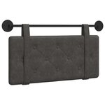 vidaXL Tête de lit suspendue Noir PU antique