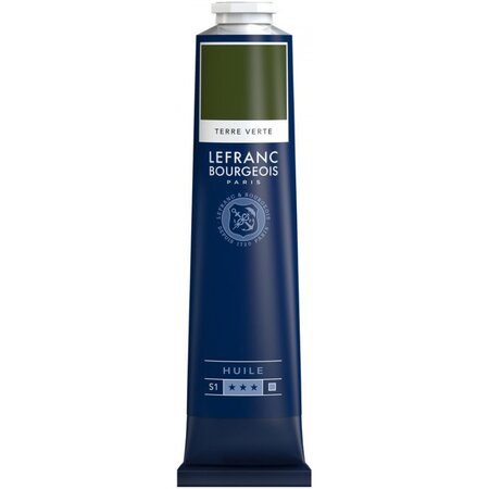 Peinture à l'huile en tube terre verte 150ml - lefranc & bourgeois